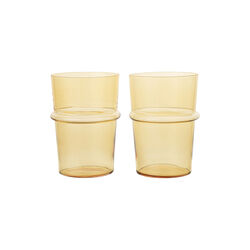 Boya H&oslash;yt glass 2 stk., yellow, Ferm Living