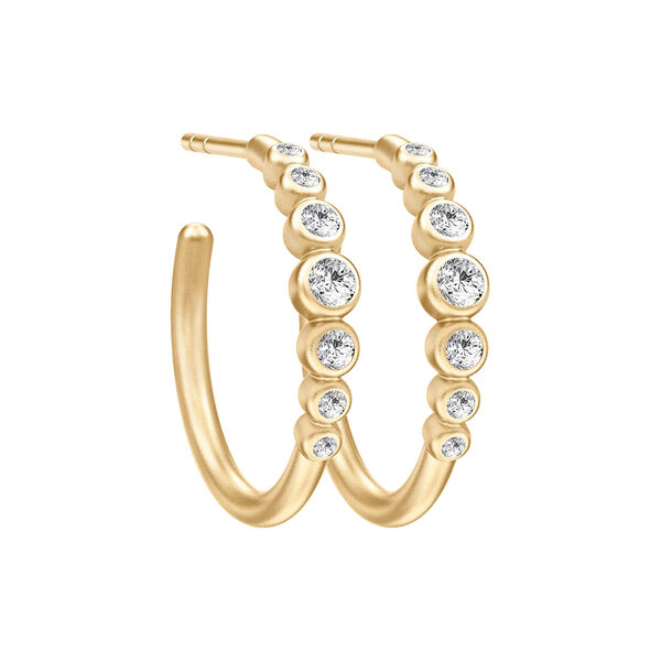 Grace Hoops, gold plated, Julie Sandlau