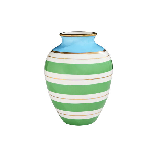 Portofino Urn vase, green/blue, Jonathan Adler