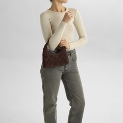 HaymaMBG Handbag Sue. Weave, dark brown, Markberg