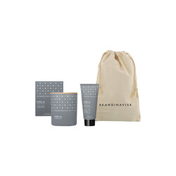 FJÄLL Sett med duftlys og håndkrem, Skandinavisk