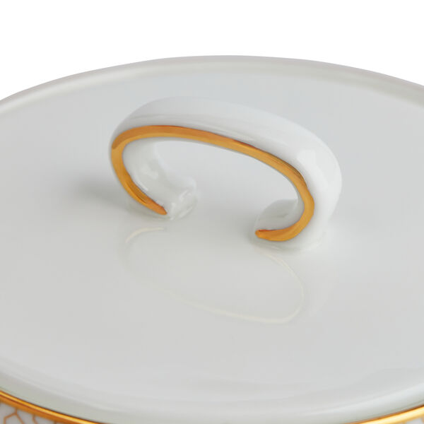 Gio Gold sukkersk&aring;l og fl&oslash;tekanne, gull/hvit, Wedgwood