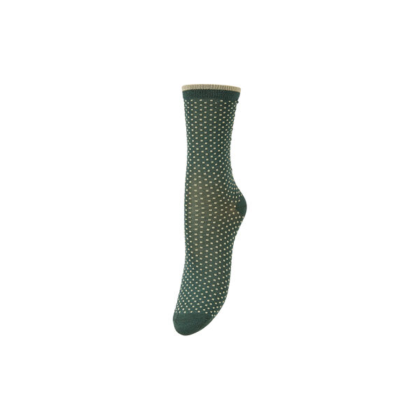 Ditsy Glitter Sock, bronze green, Becksöndergaard