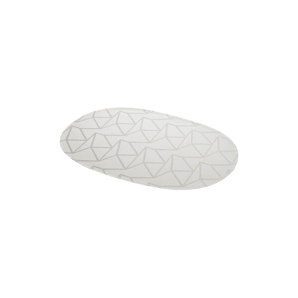 Arne Jacobsen oval spisebrikke, opal grey, Georg Jensen Damask