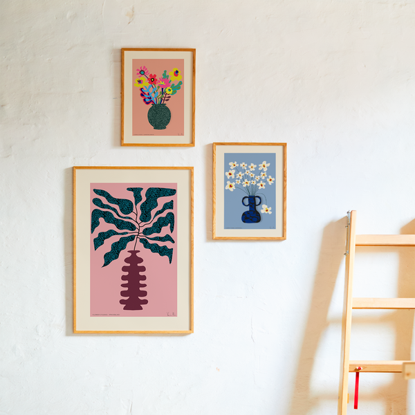 Flower Studies 04 (Stj&auml;rn&ouml;ga) poster, Paper Collective