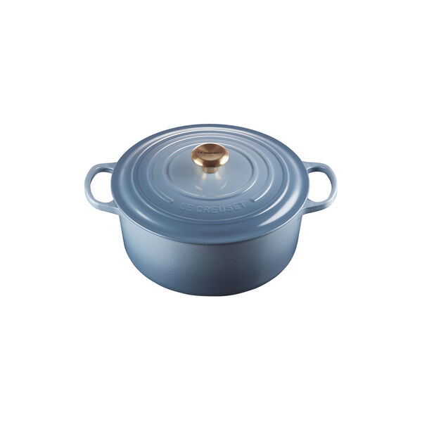 Signature rund gryte &Oslash; 28 cm, chambray, Le Creuset