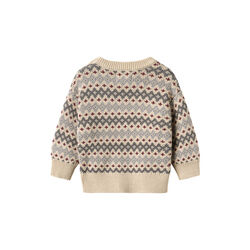 Jacquard Pullover Harlow, 9624 flint, Wheat