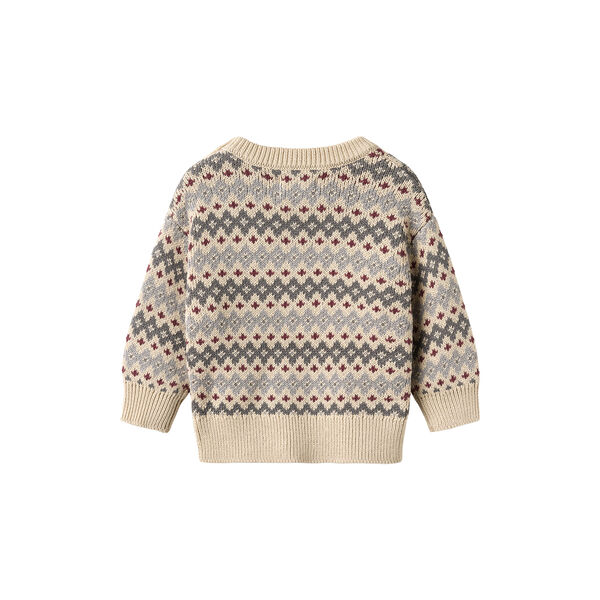 Jacquard Pullover Harlow, 9624 flint, Wheat