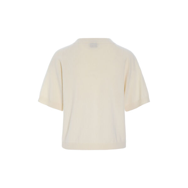 Kumo Cashmere Short-Sleeved Blouse, vanilla, BITTE KAI RAND