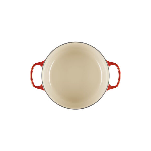 Signature st&oslash;pejern rund gryte | 26 cm | Cerise, Le Creuset