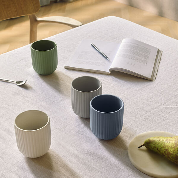 Verda kopp, dusty blue, Knabstrup Keramik