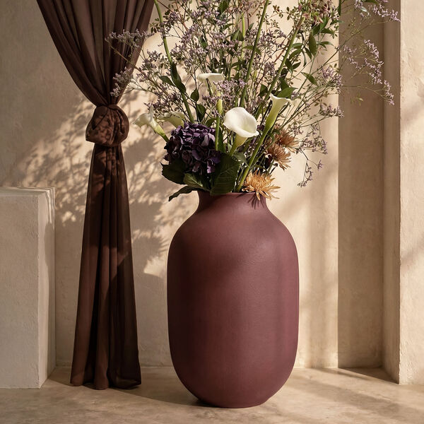 Studio Omaggio #1 Vase H 50 cm, bordeaux, K&auml;hler