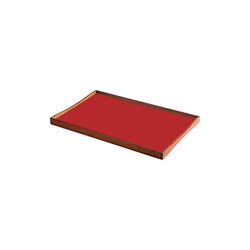 Turning Tray vendbart brett, kimono red/black desert, Architectmade