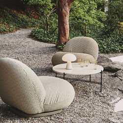 TS outdoor kaffebord, naturhvit, GUBI