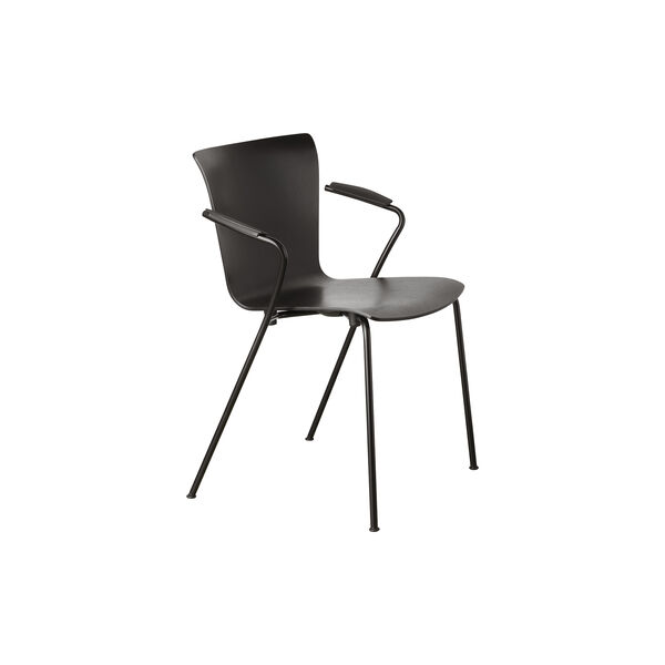 Vico Duo&trade; VM111 spisebordsstol, svartmalet ask/svart, Fritz Hansen
