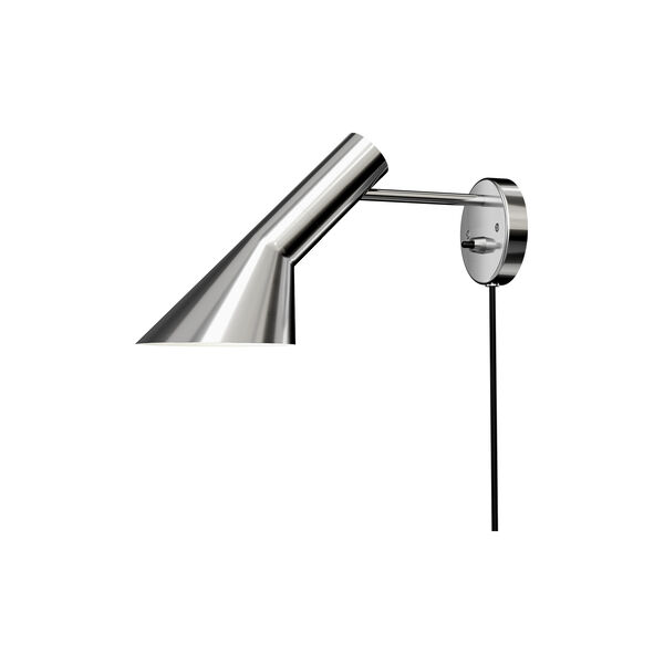 AJ vegglampe, rustfritt st&aring;l, Louis Poulsen