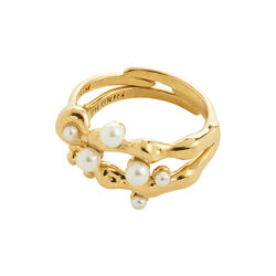 HADLEY ringer 2-i-ett-sett, gullbelagt, Pilgrim