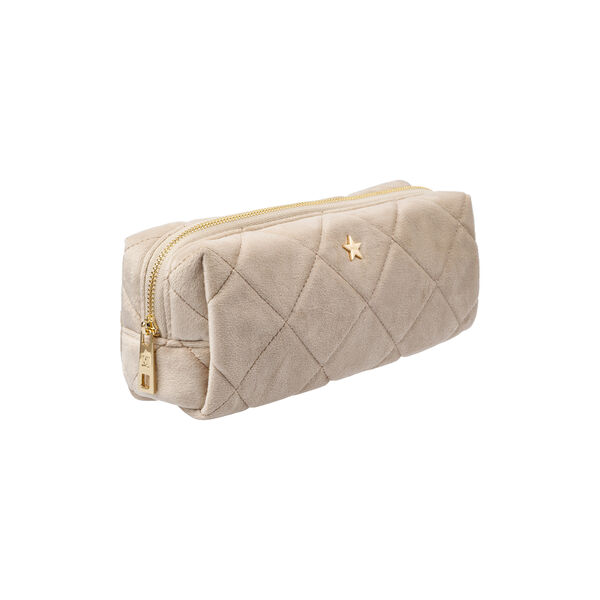 Velvet Quilted Tool Pouch, dark sand, DARK department