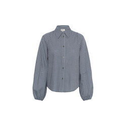 MWIlse Balloon Sleeve Shirt, douglas green check, My Essential Wardrobe