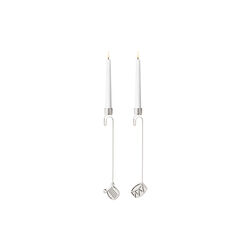 2026 Julelysestake Tromme/Harpe, s&oslash;lv, Georg Jensen