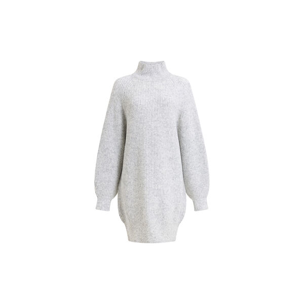 Alev grey funnel neck knit mini dress, French Connection