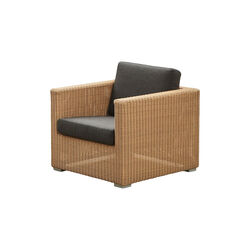 Chester loungestol, natural/black, Cane-line