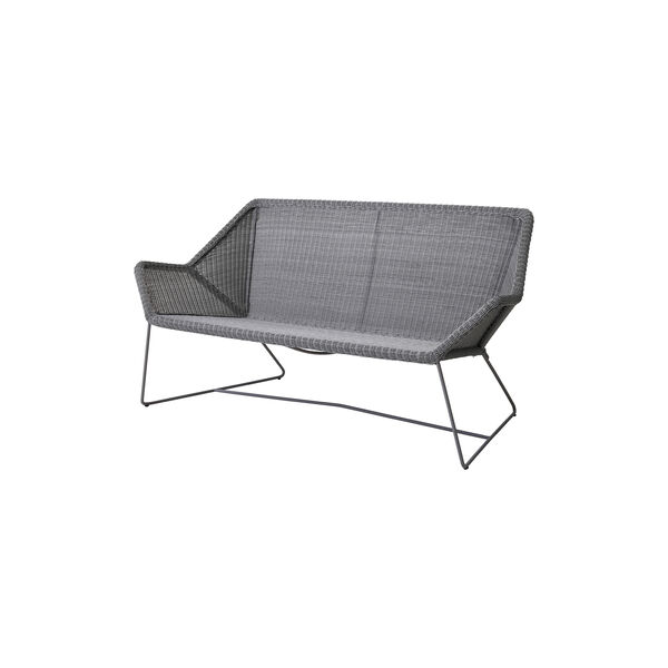 Breeze 2-pers. sofa, light grey, Cane-line