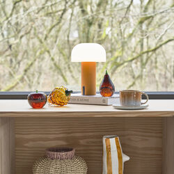 Styles krus med hank 2 stk., blå/amber, Villa Collection