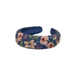 Primula Wide Beaded Hairbrace, legion blue, Becksöndergaard