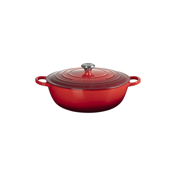 Signature st&oslash;pejern stekegryte &Oslash; 32 cm, cerise, Le Creuset