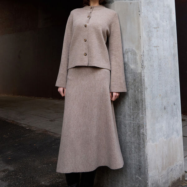 MantraMeadow knit jacket, sand melange, PBO