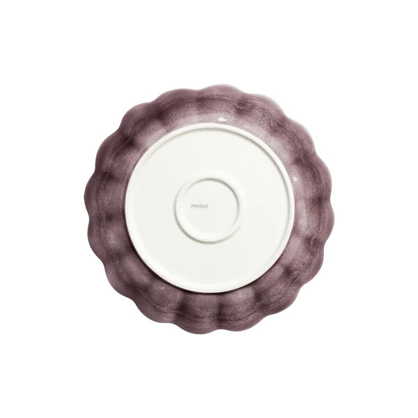 Oyster sk&aring;l 31cm, plum, Mateus