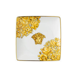 Bowl 12 cm square flat, medusa rhapsody, Rosenthal x Versace