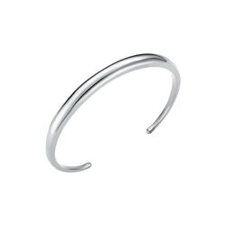 LUXE Dome-formet Armb&aring;nd, 925 sterling silver, Orelia