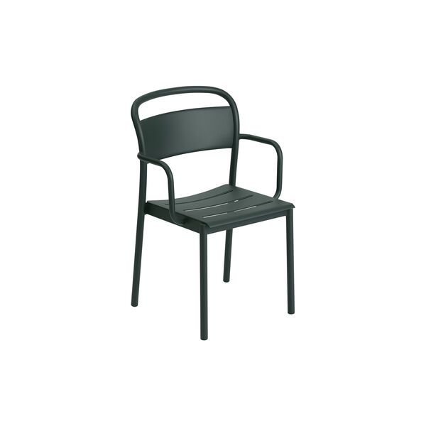 Linear Steel Armchair, dark green, Muuto