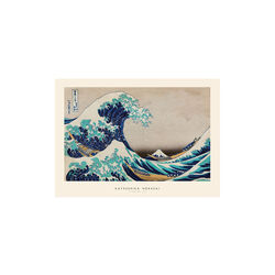 Katsushika Hokusai The great wave 30x40 cm, Poster & Frame