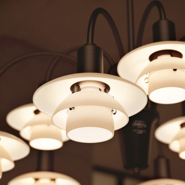 PH 1/1 Lysekrone Centenary Edition 9-armet, aged brass/dusty terracotta, Louis Poulsen