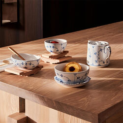 Musselmalt Riflet tekanne 75 cl, Royal Copenhagen