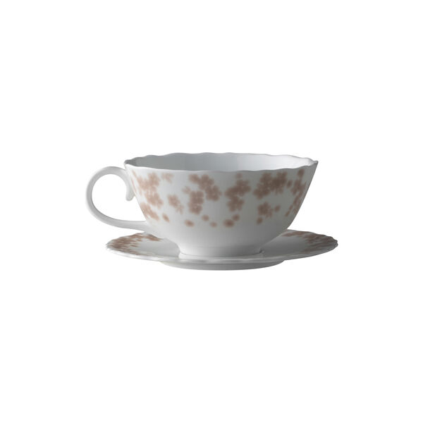 Slåpeblom Tekopp med underskål 30 cl, rosa, Wik & Walsøe