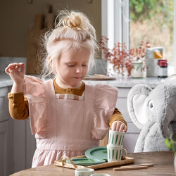 Apron and Hat Set, dusty pink, Sebra