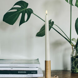 LED konisk stearinlys 20 cm, nordic white, Uyuni Lighting