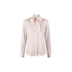 Dilba Blouse Bowtie Flyfront, light pink stripe, Stenströms