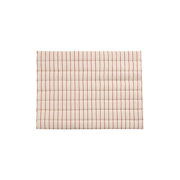 Outdoor Market Sofa Cushion, beige with red stripe, HAY