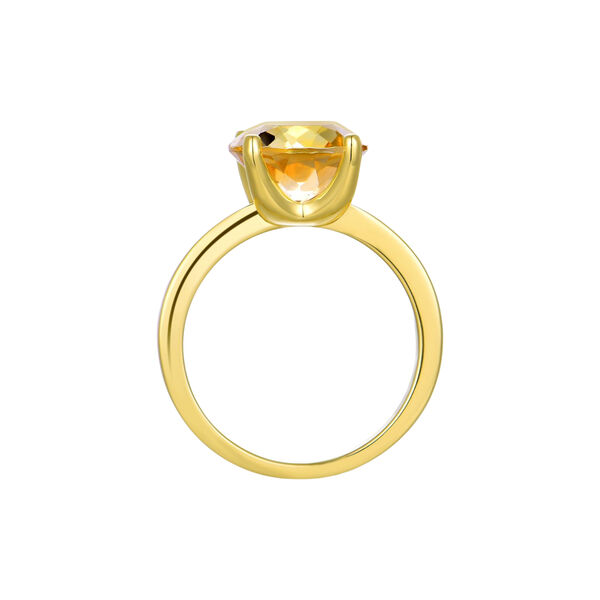 Selene Prong Ring, gold/citrine, Nila Noor