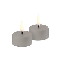 LED rechargeable tealight 2 stk., sandstone LED rechargeable tealight 2 stk., sandstone, Uyuni Lighting