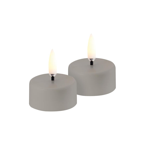 LED rechargeable tealight 2 stk., sandstone LED rechargeable tealight 2 stk., sandstone, Uyuni Lighting