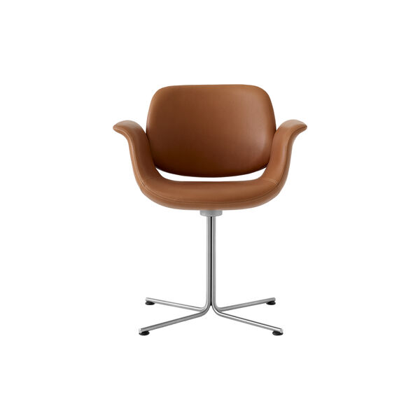 Flamingo Chair med fast understell, Cognac 95, Fredericia Furniture