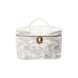 Velvet Vanity Bag Large, sand savannah pattern, DARK department
