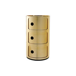 Componibili 3 elementi oppbevaringsbord, oro, Kartell
