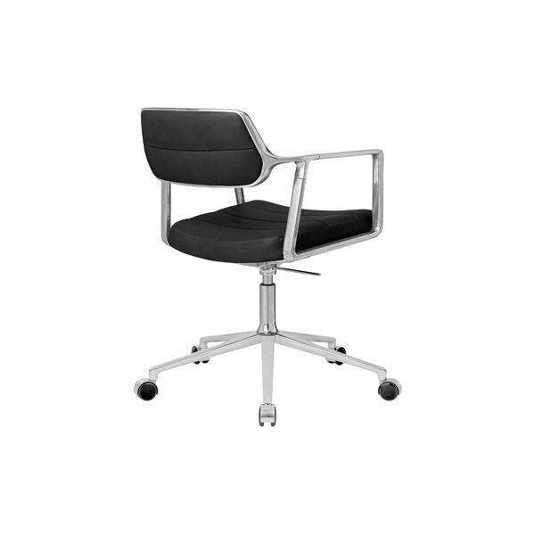 VIPP453 Swivel+ Chair with Castors, black/polished aluminium VIPP453 Swivel+ Chair with Castors, black/polished aluminium, Vipp